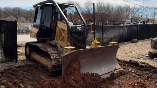 dozer grading 